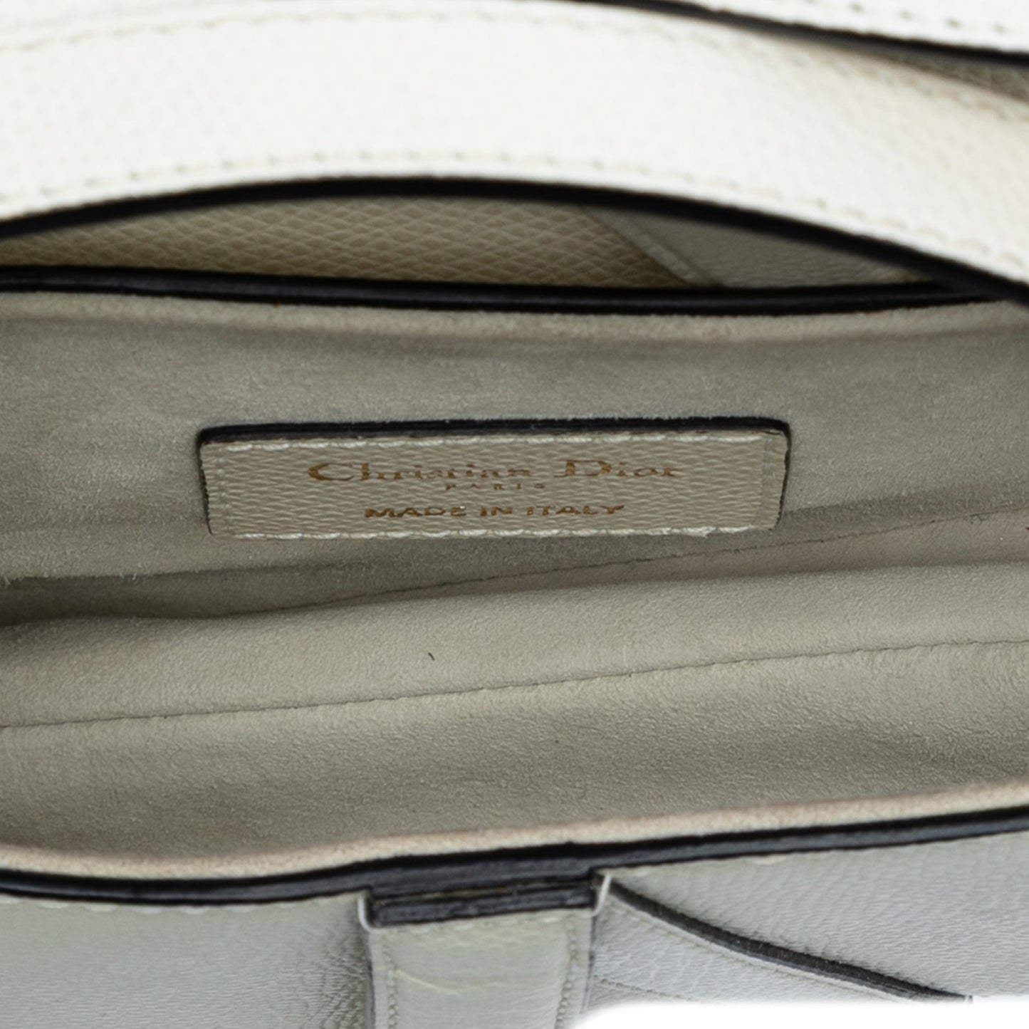 Dior Mini Grained Calfskin Saddle Bag