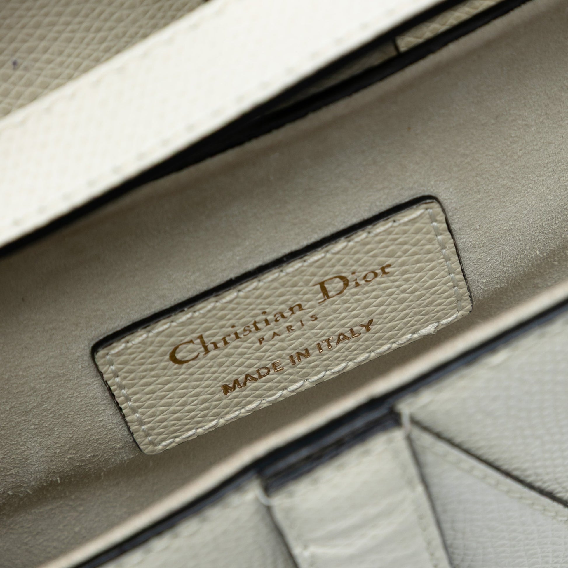 Dior Mini Grained Calfskin Saddle Bag