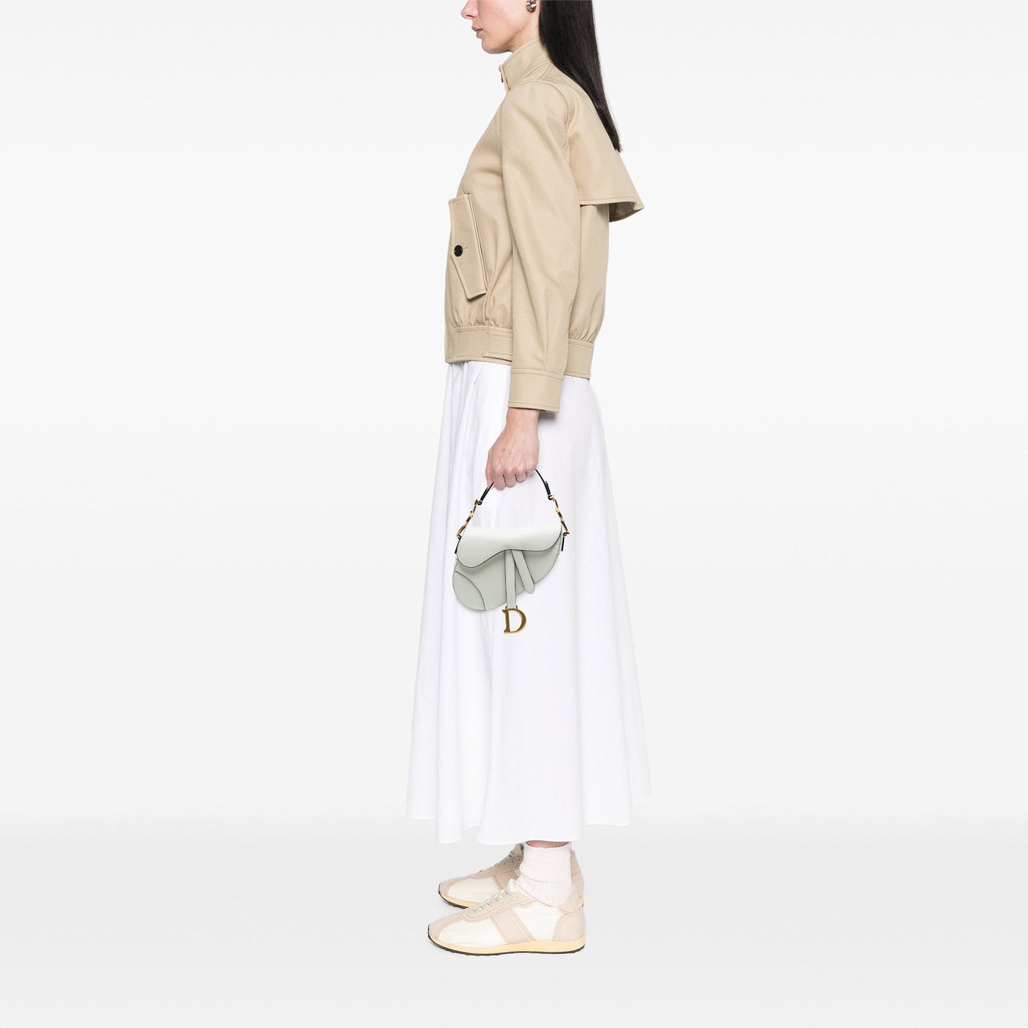 Dior Mini Grained Calfskin Saddle Bag