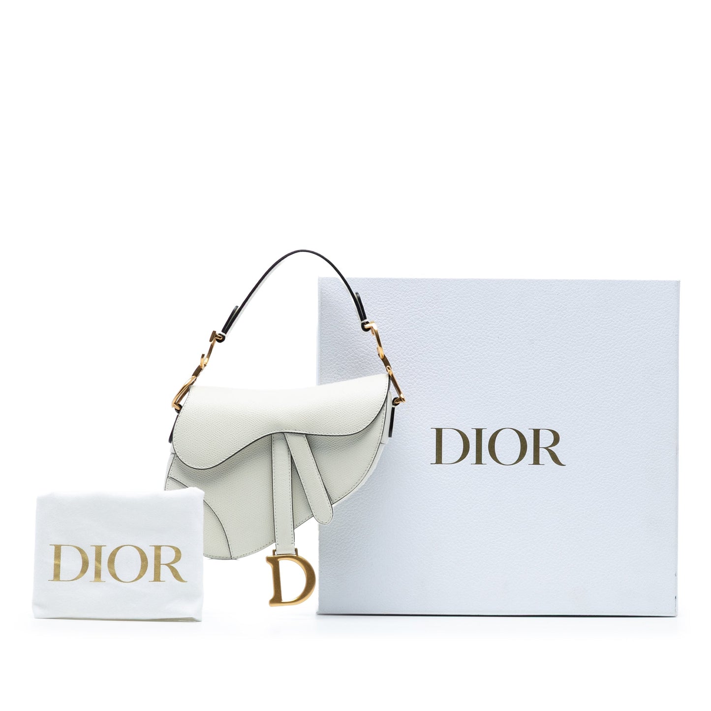 Dior Mini Grained Calfskin Saddle Bag