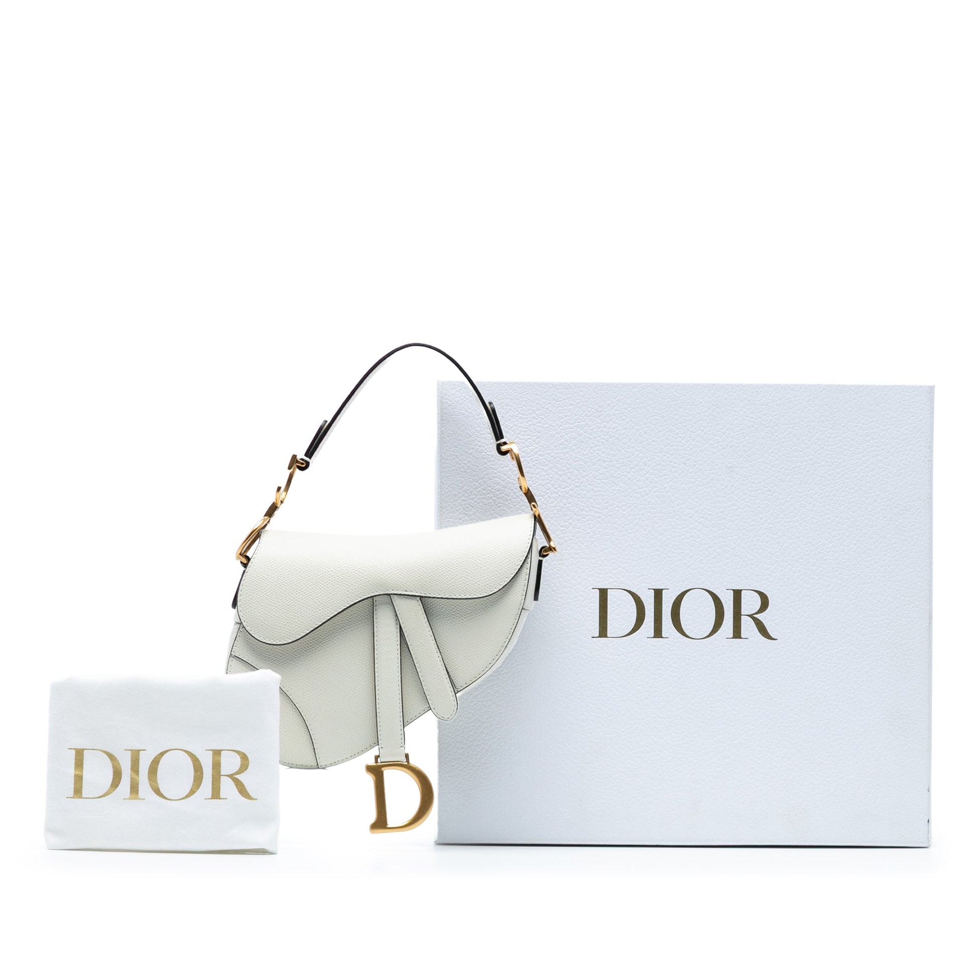 Dior Mini Grained Calfskin Saddle Bag