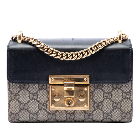 Gucci Small GG Supreme Padlock Crossbody