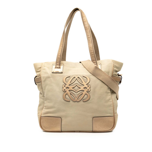 LOEWE Canvas Anagram Satchel