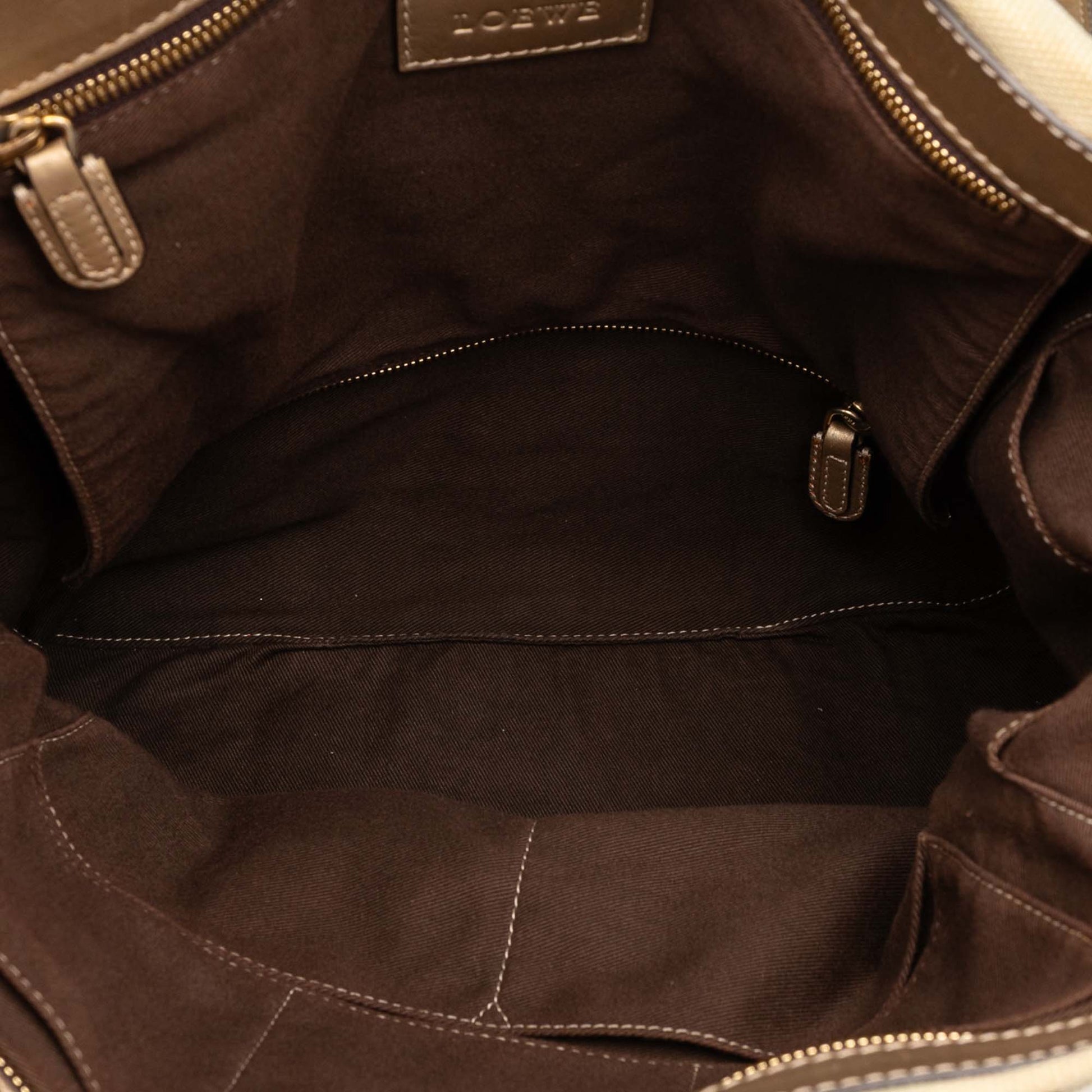LOEWE Canvas Anagram Satchel