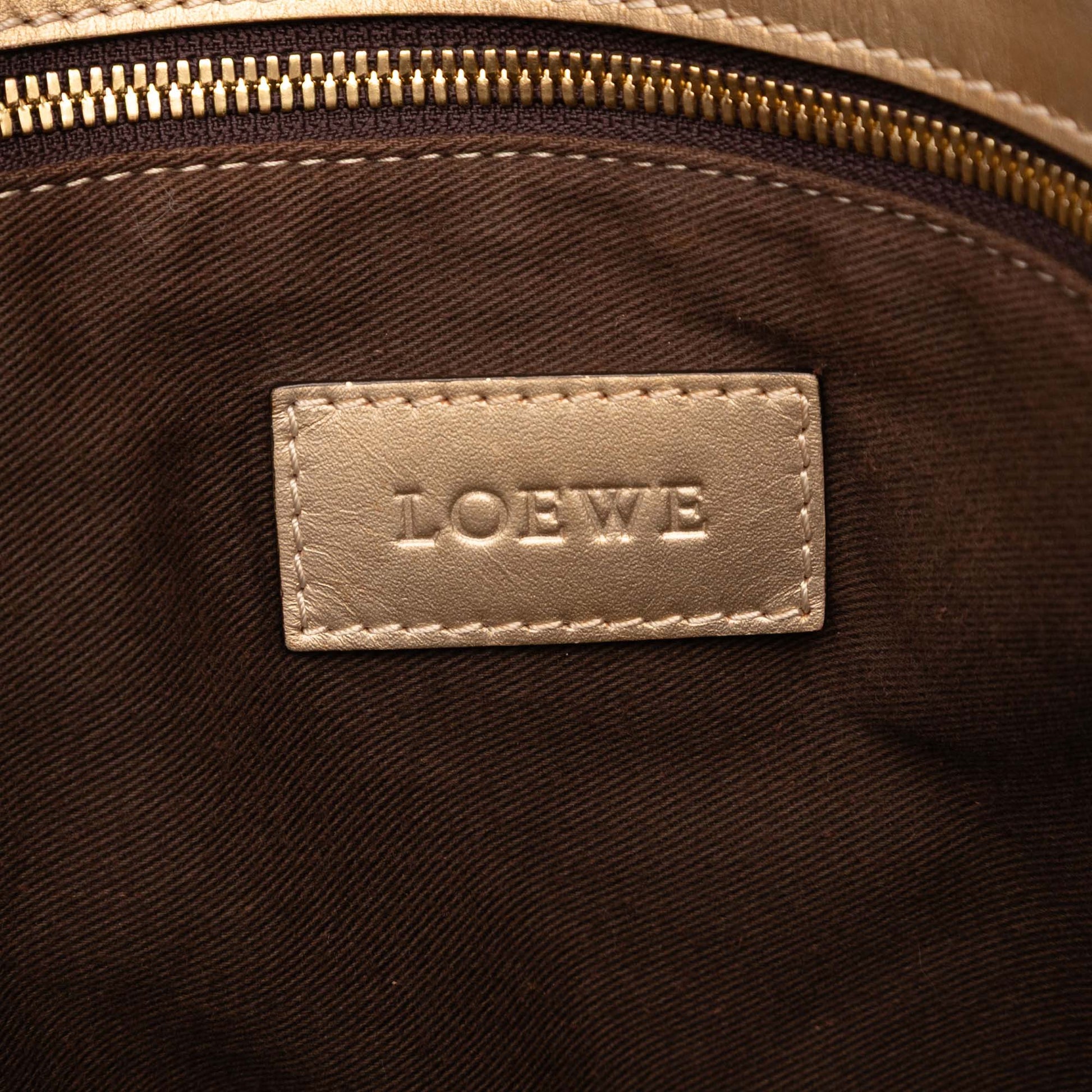 LOEWE Canvas Anagram Satchel