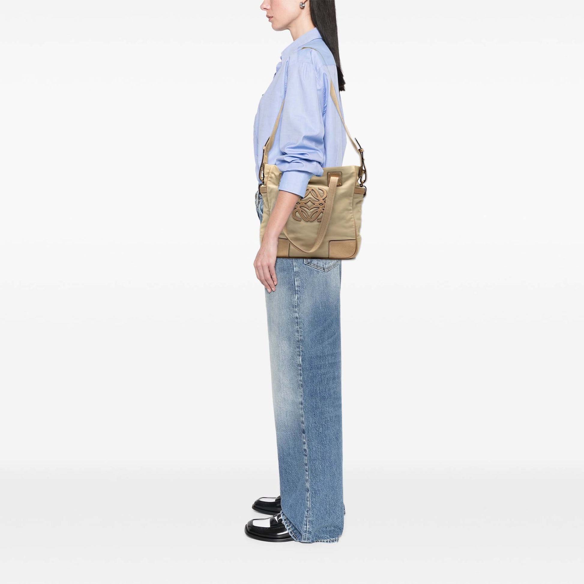LOEWE Canvas Anagram Satchel