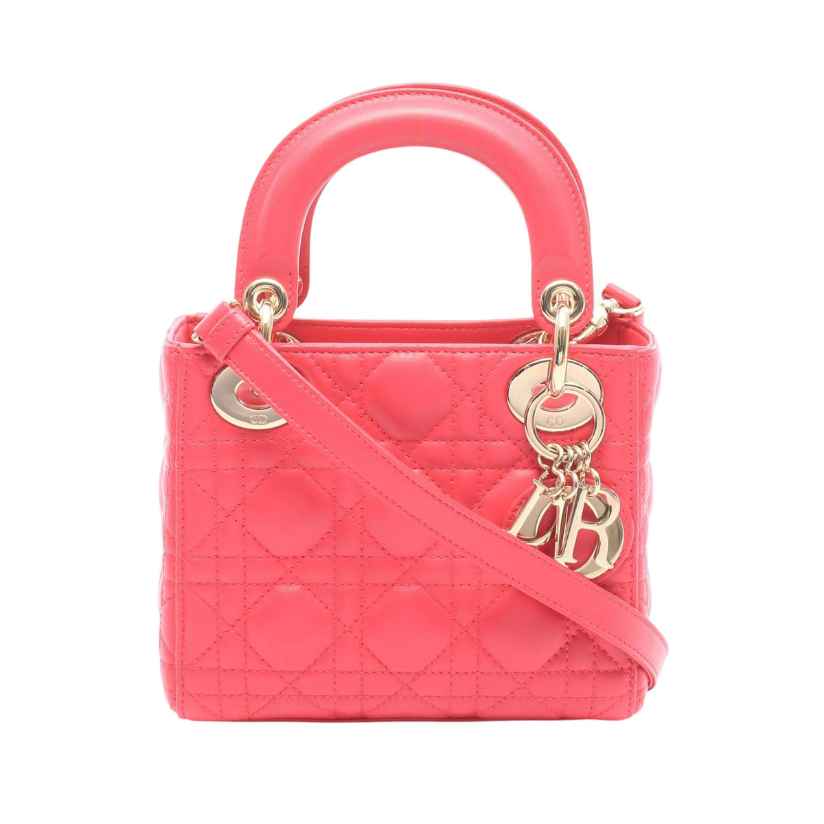 Dior Mini Lambskin Cannage Lady Dior