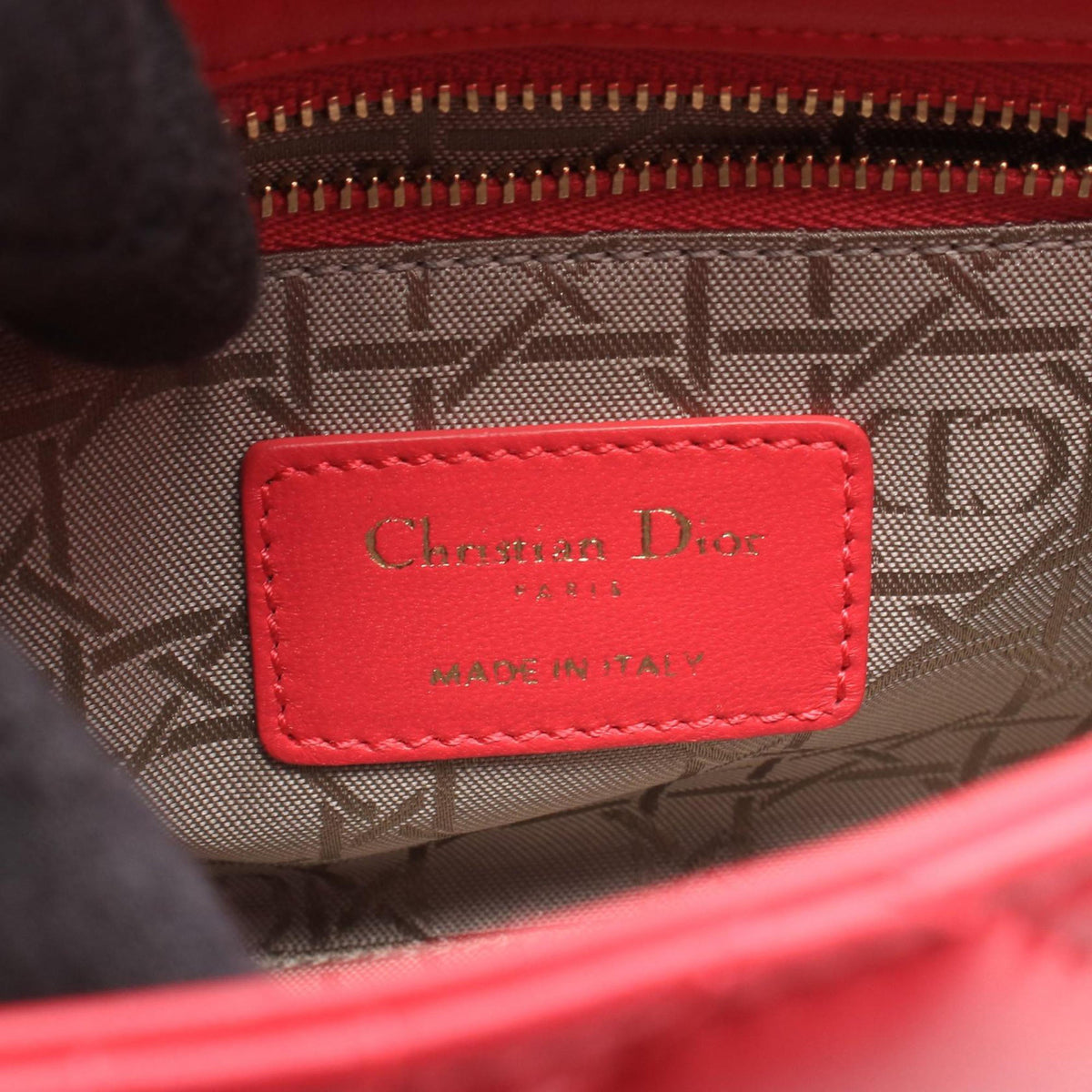 Dior Mini Lambskin Cannage Lady Dior