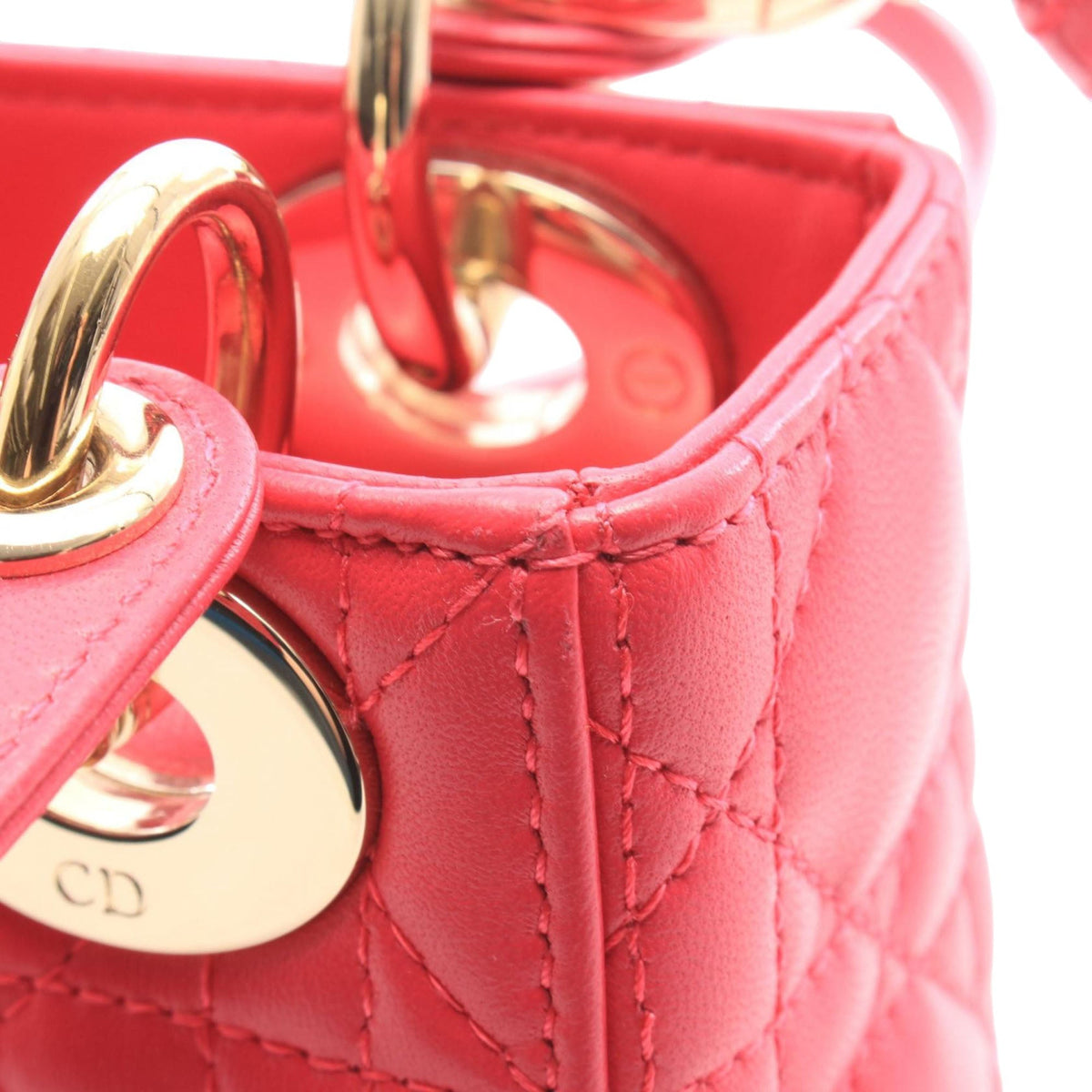 Dior Mini Lambskin Cannage Lady Dior