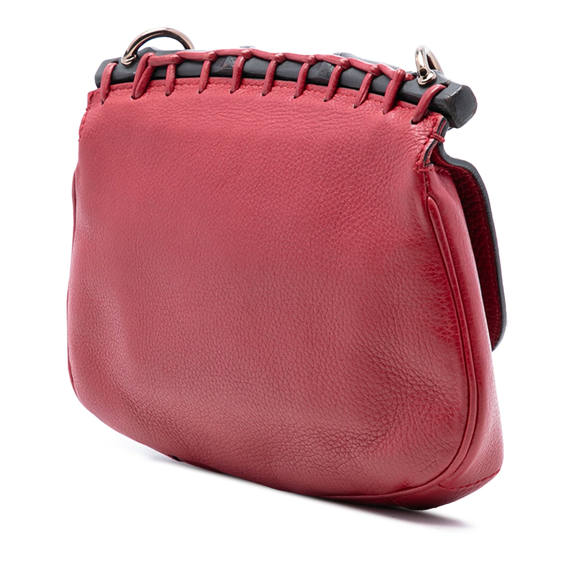 Gucci Small Leather Bamboo Nouveau Fringe Crossbody