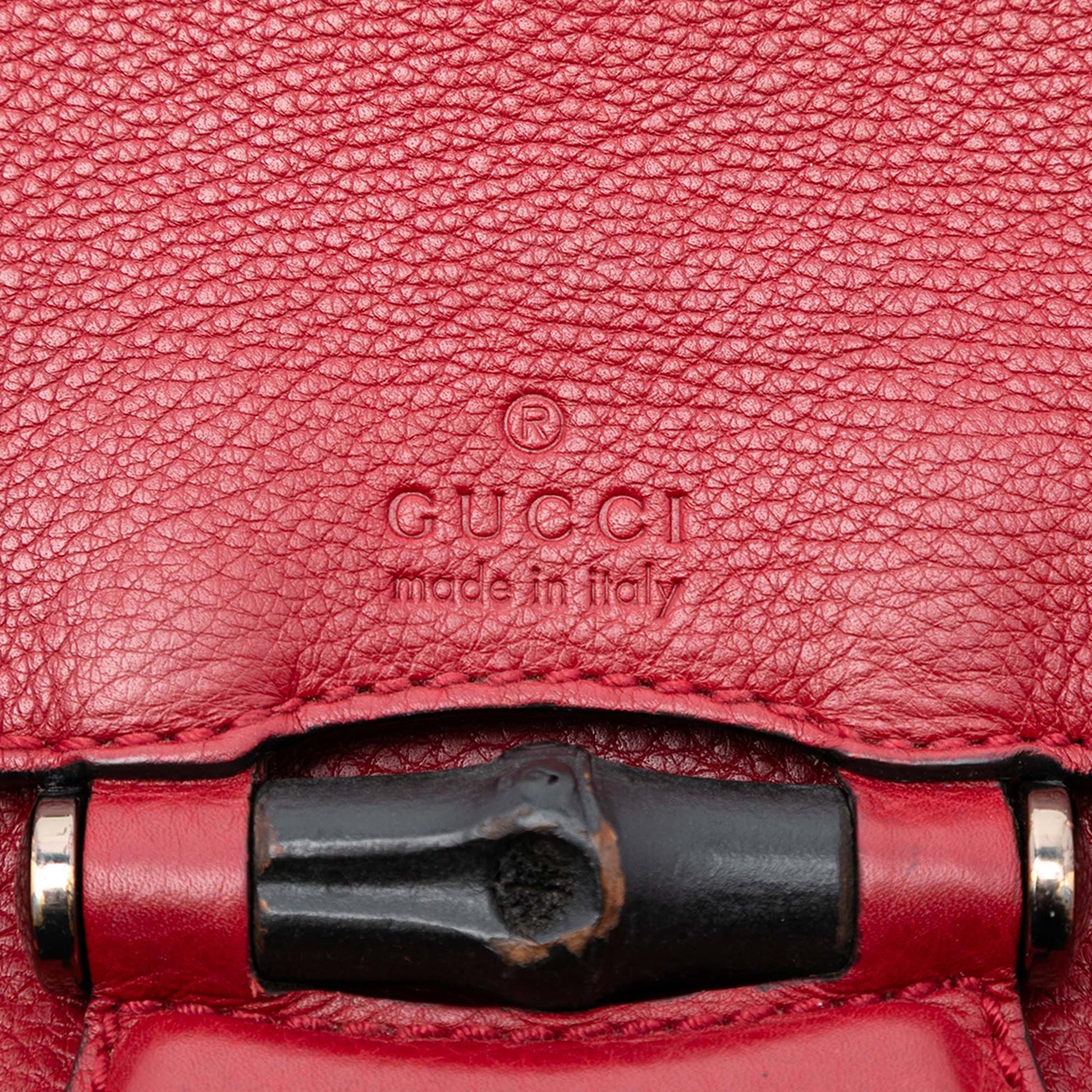 Gucci Small Leather Bamboo Nouveau Fringe Crossbody