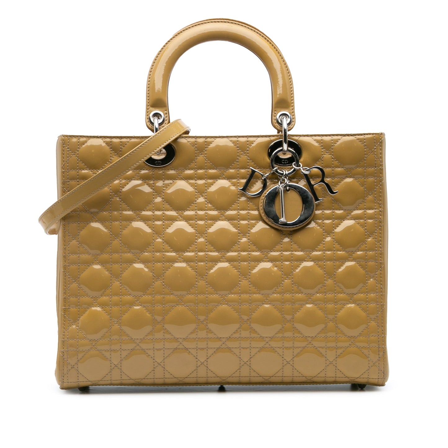 Dior Large Patent Cannage Lady Dior
