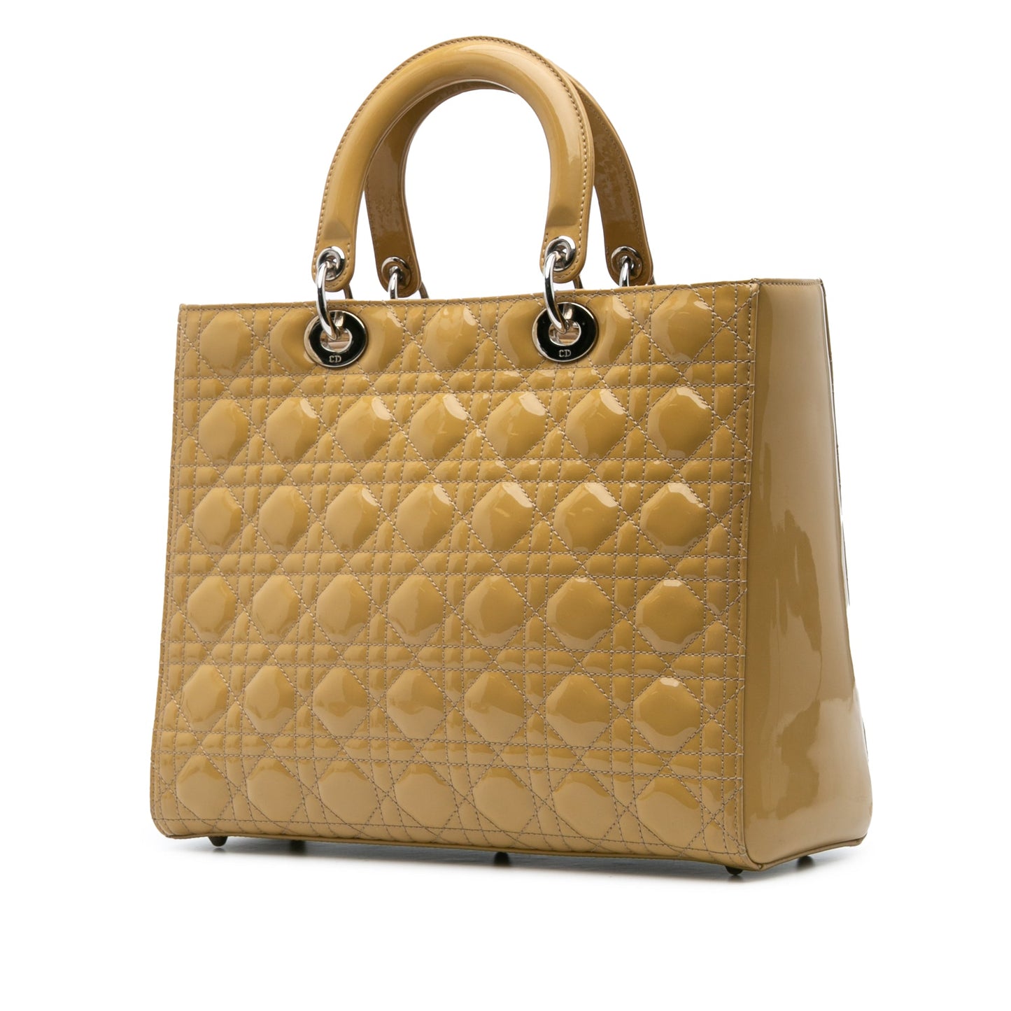 Dior Large Patent Cannage Lady Dior