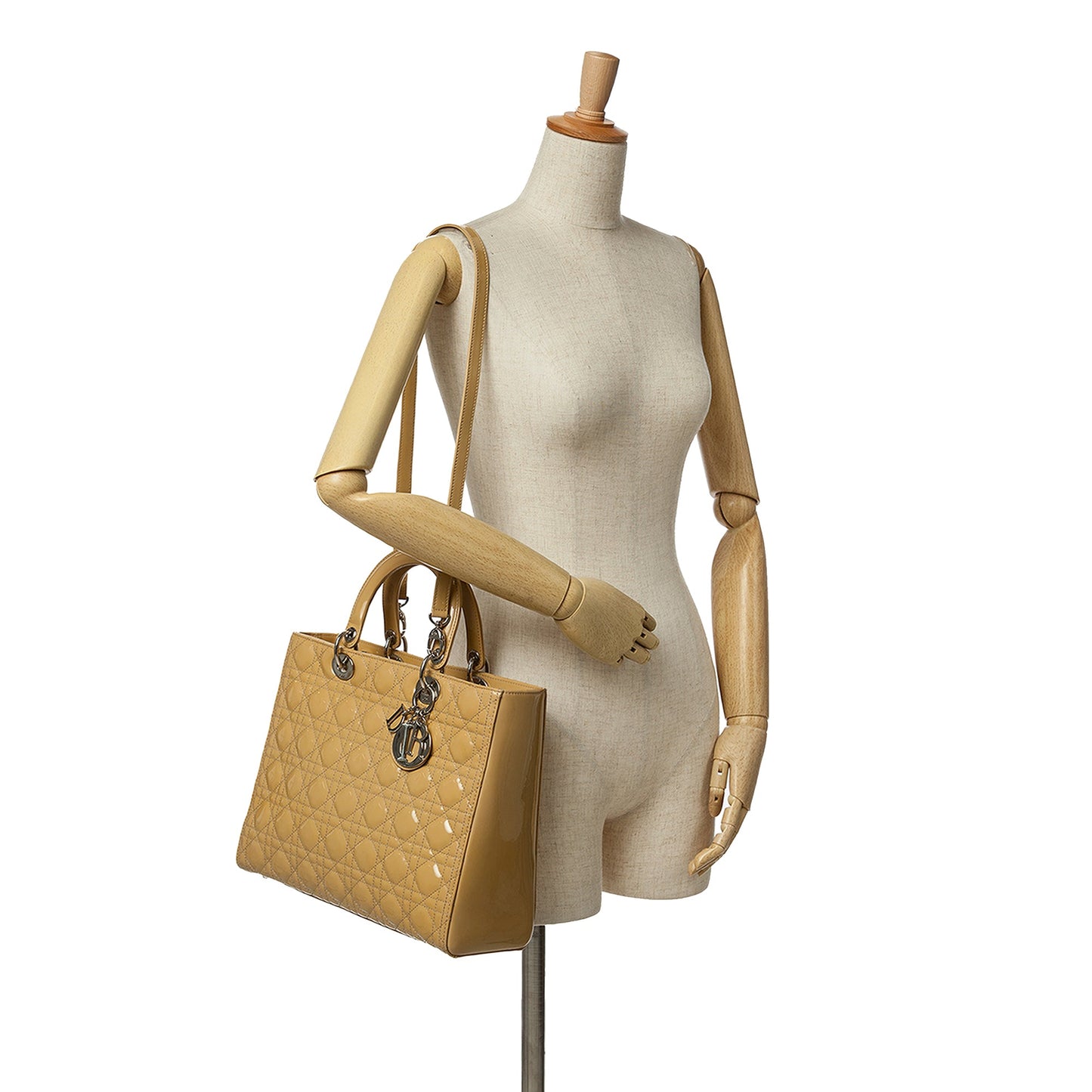 Dior Large Patent Cannage Lady Dior
