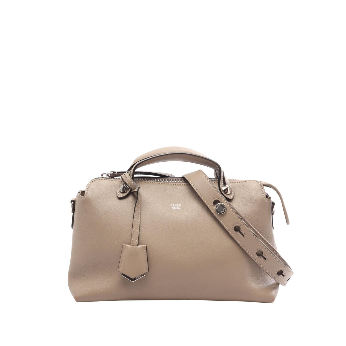 Fendi Medium Leather By The Way Satchel — Beige