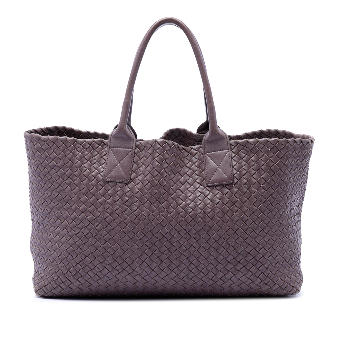 Bottega Veneta Limited Edition Medium Lambskin Intreccio Cabat Tote