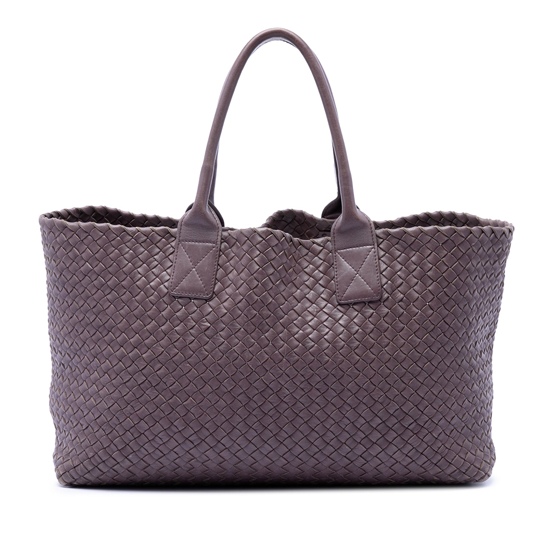 Bottega Veneta Limited Edition Medium Lambskin Intreccio Cabat Tote