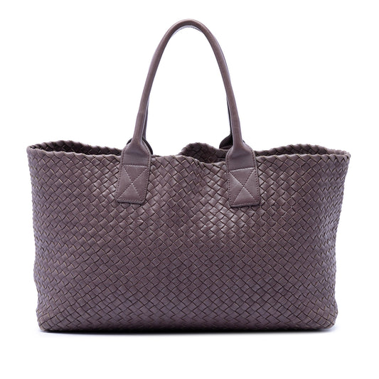 Bottega Veneta Limited Edition Medium Lambskin Intreccio Cabat Tote