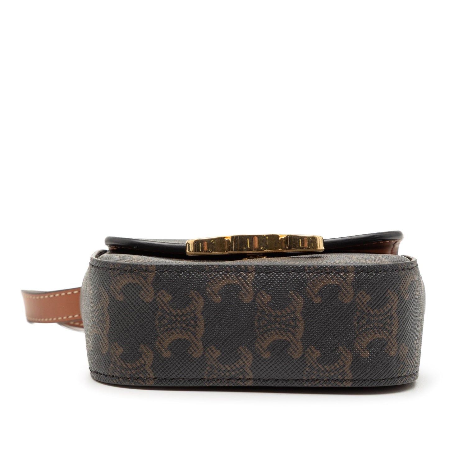 Celine Mini Triomphe Coated Canvas Triomphe Crossbody