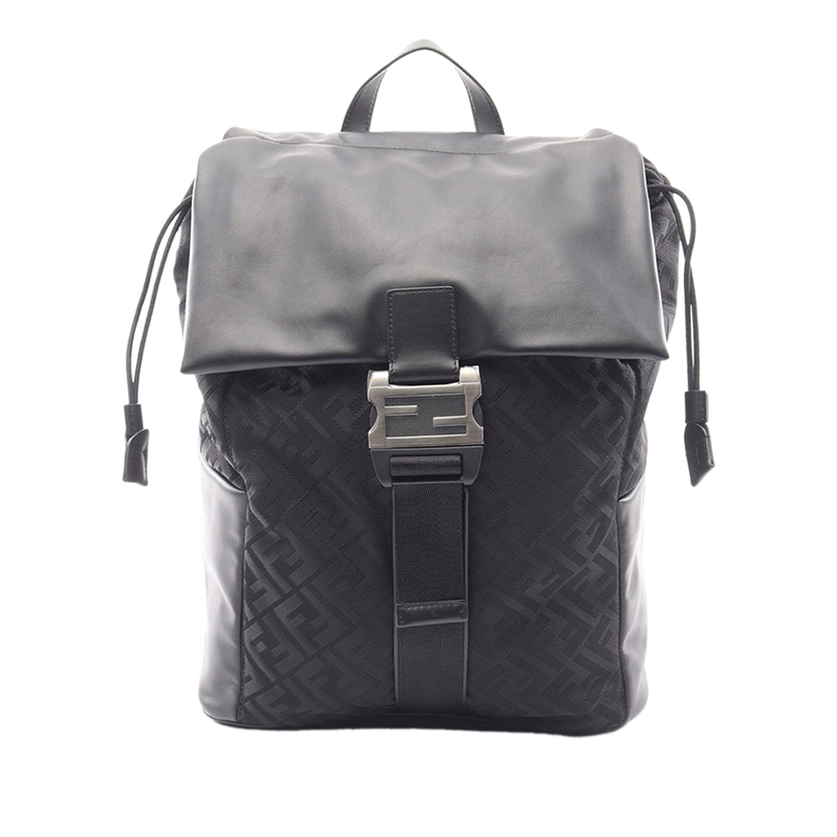 Fendi FF Nylon and Leather Backpack