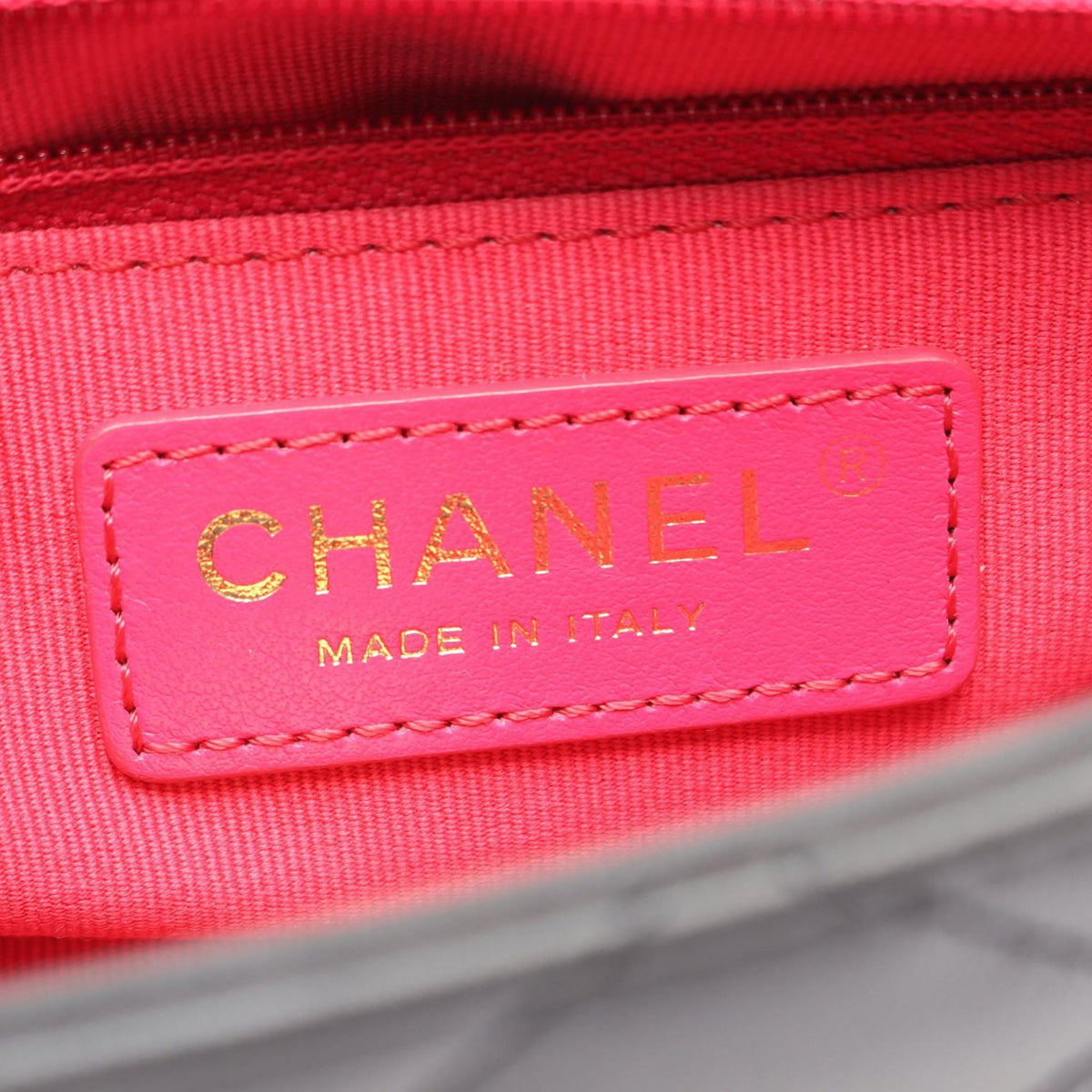 Chanel Small Quilted Lambskin Chain Infinity Flap — Black