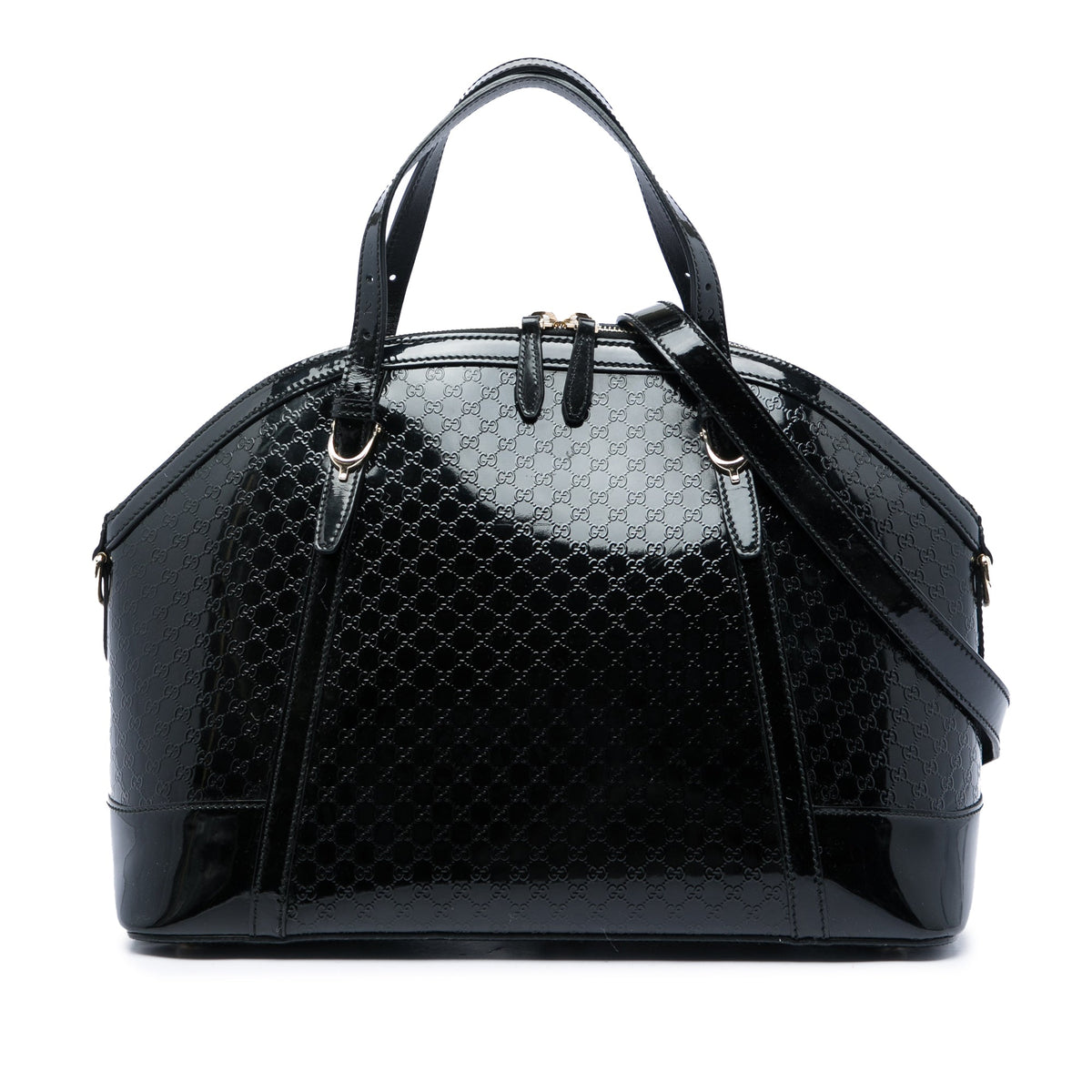 Gucci Large Microguccissima Patent Nice Dome Satchel