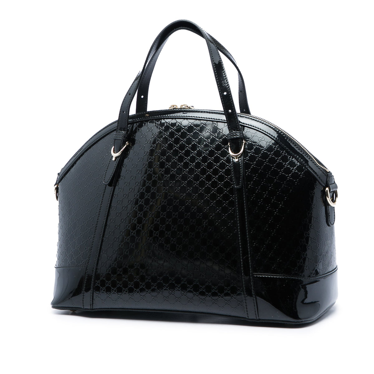 Gucci Large Microguccissima Patent Nice Dome Satchel