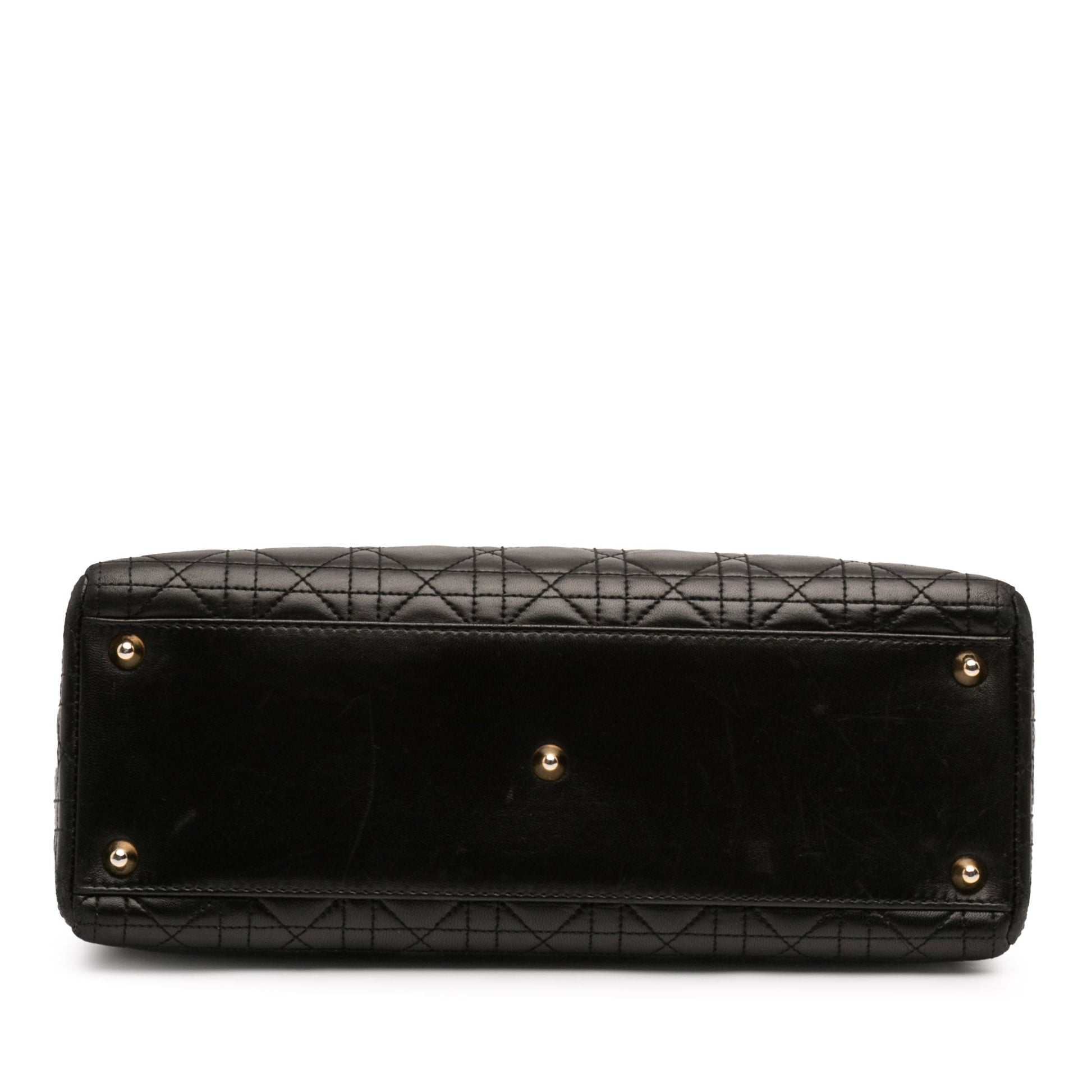 Dior Large Lambskin Cannage Lady Dior