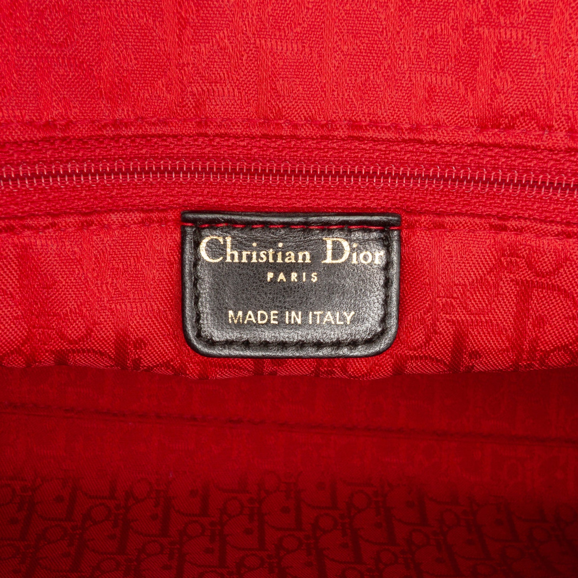 Dior Large Lambskin Cannage Lady Dior