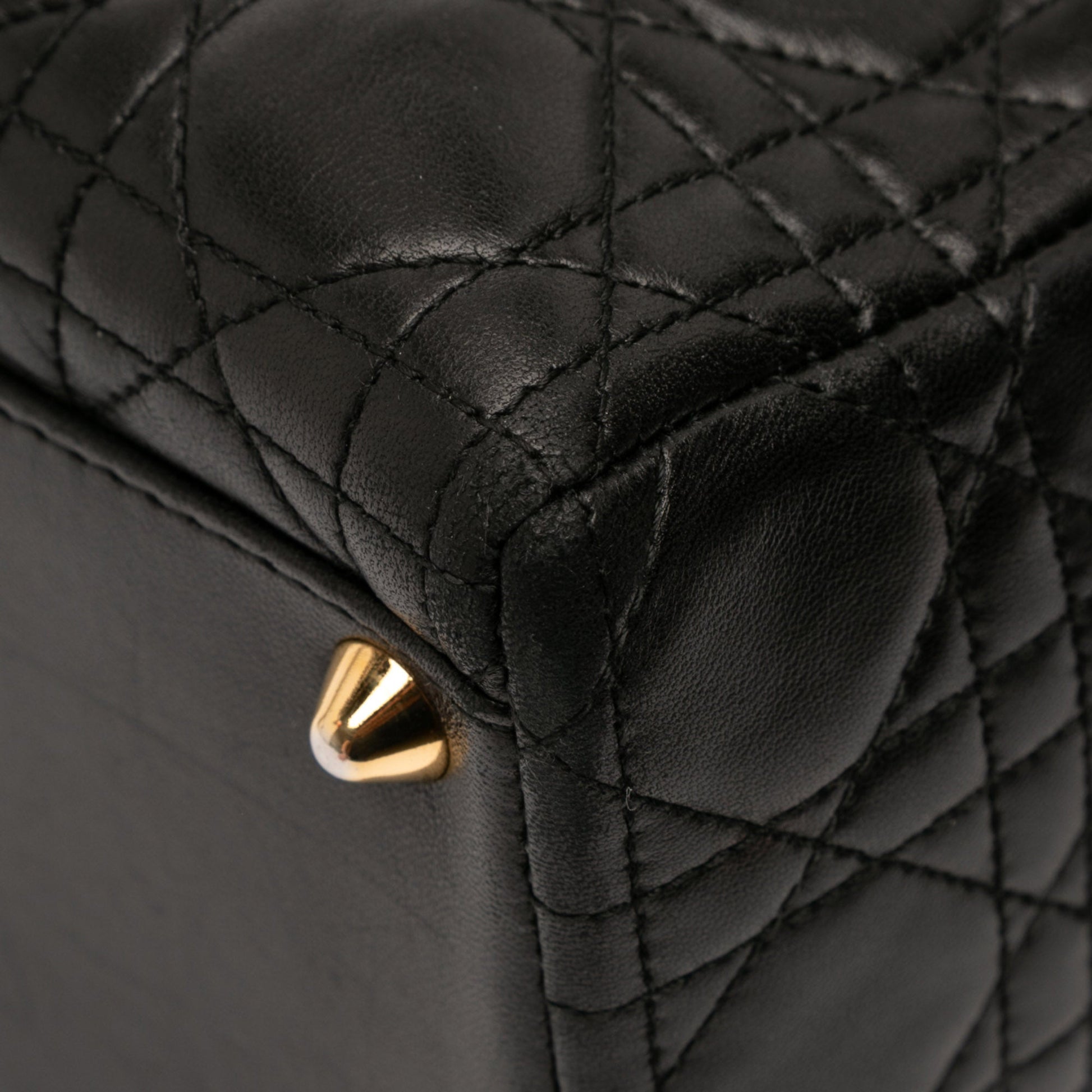 Dior Large Lambskin Cannage Lady Dior