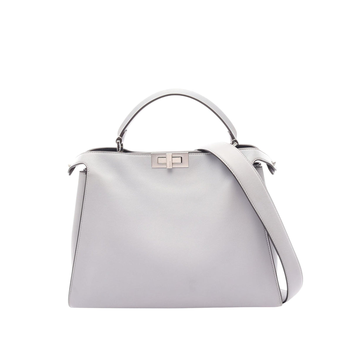 Fendi Large Leather Peekaboo Essential Satchel