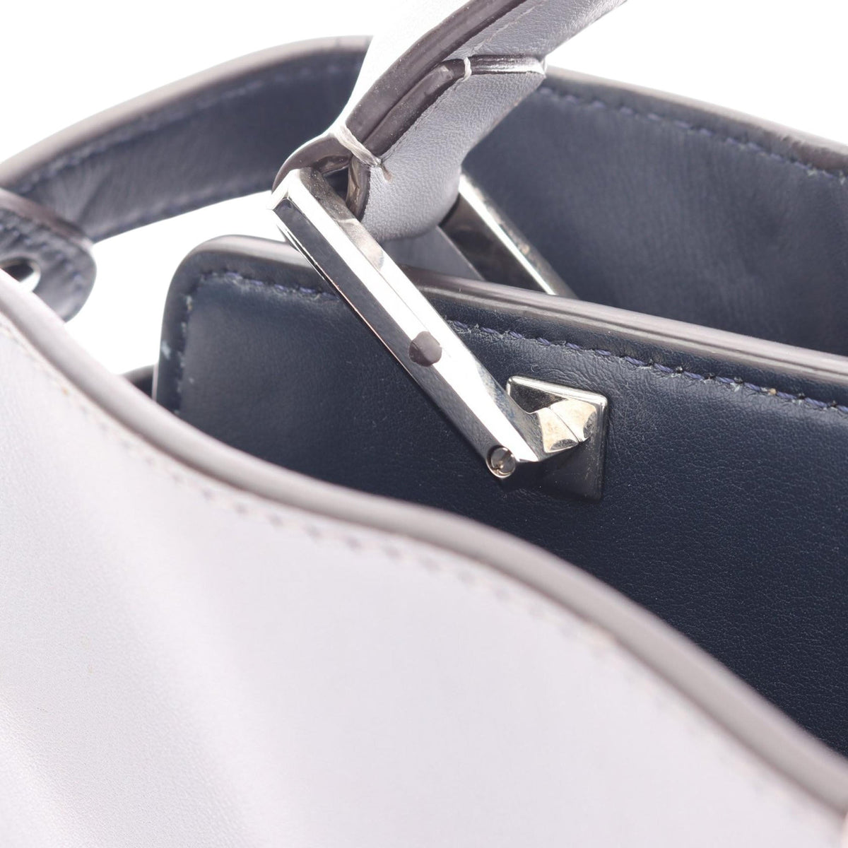 Fendi Large Leather Peekaboo Essential Satchel