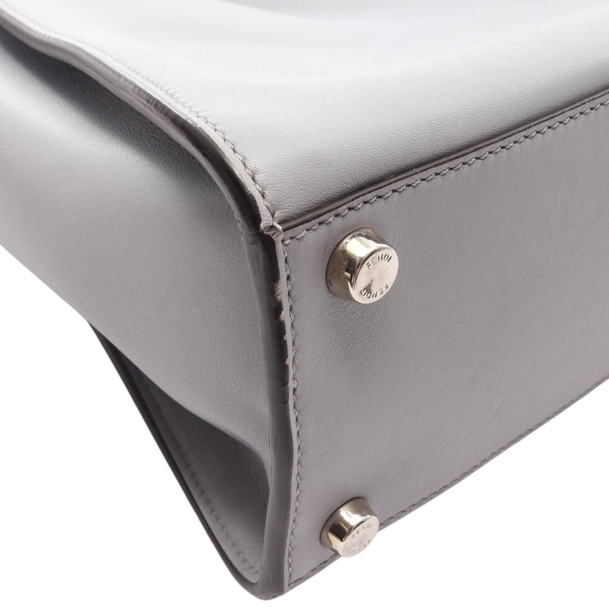 Fendi Large Leather Peekaboo Essential Satchel