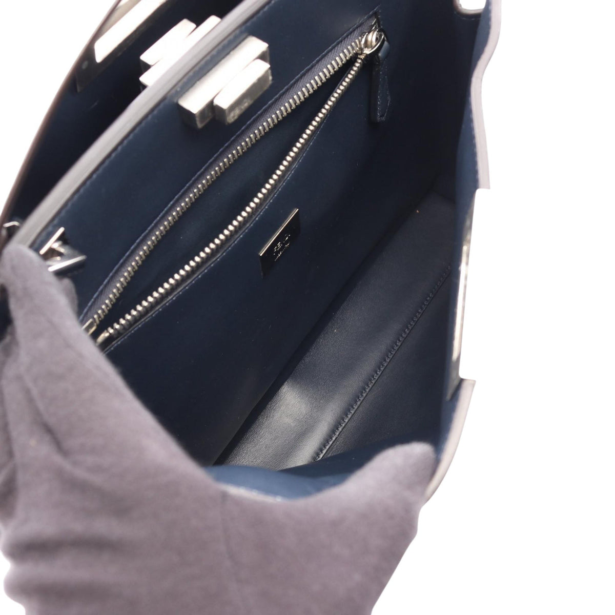Fendi Large Leather Peekaboo Essential Satchel
