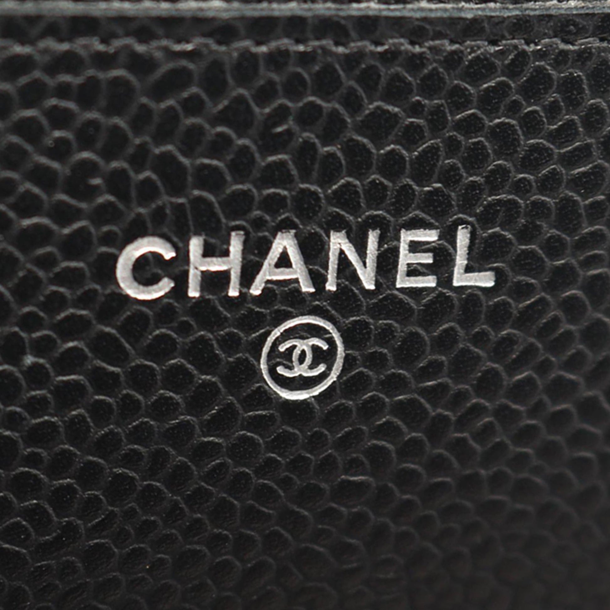 Chanel CC Quilted Caviar Wallet on Chain