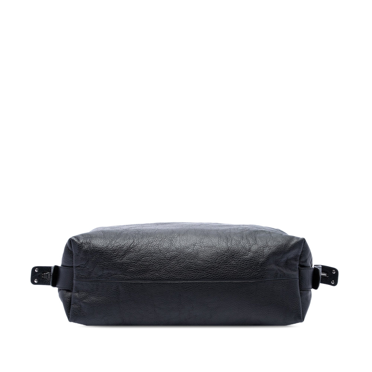Gucci Large Pebbled Calfskin Bamboo Bar Tote — Black