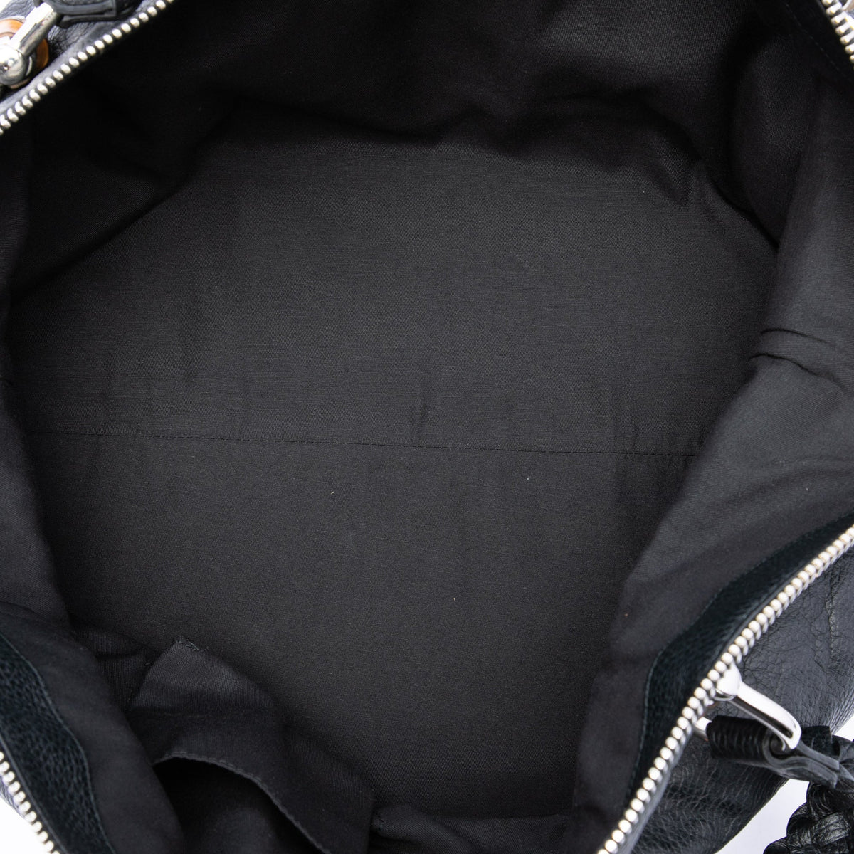 Gucci Large Pebbled Calfskin Bamboo Bar Tote — Black