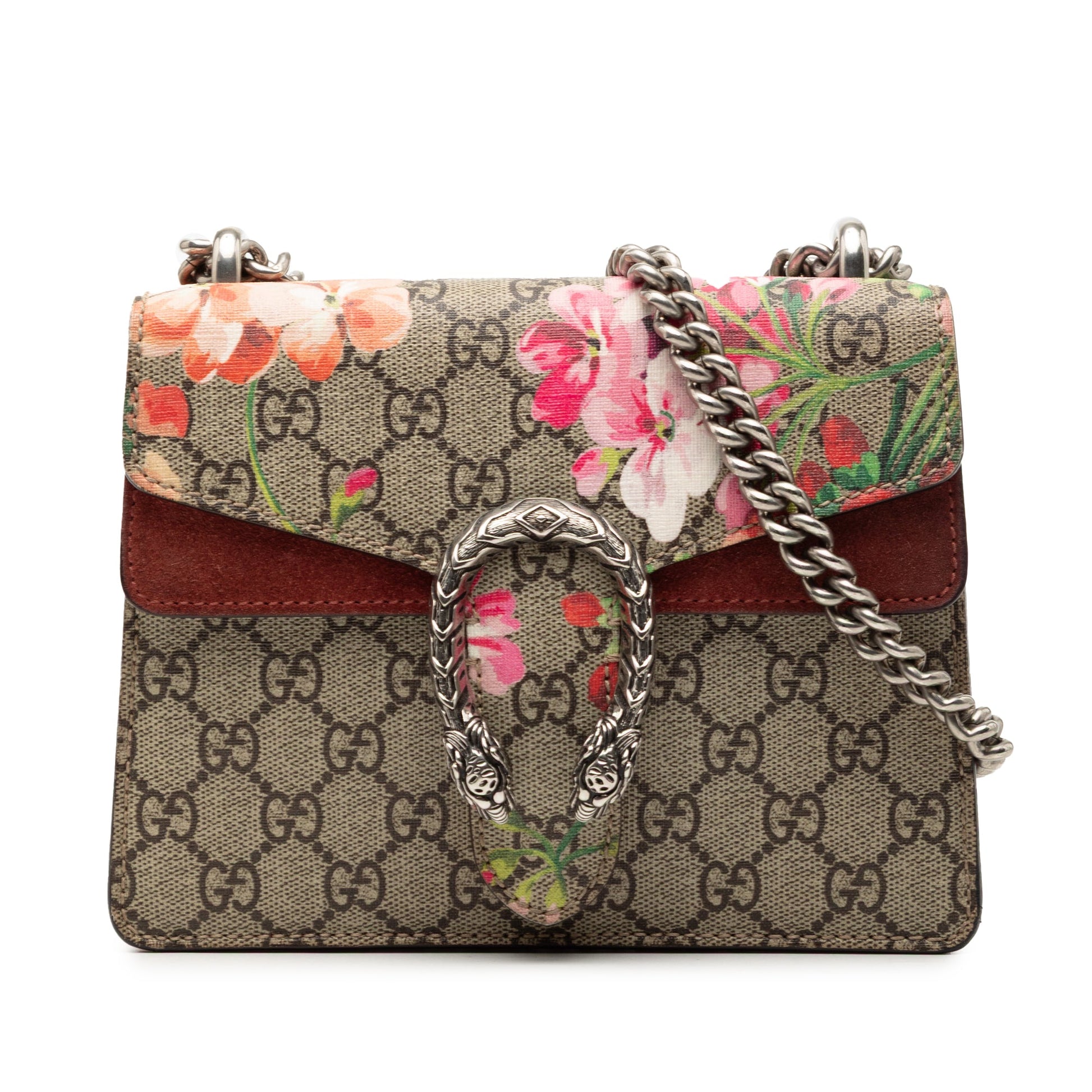 Gucci Small GG Supreme Blooms Dionysus Crossbody