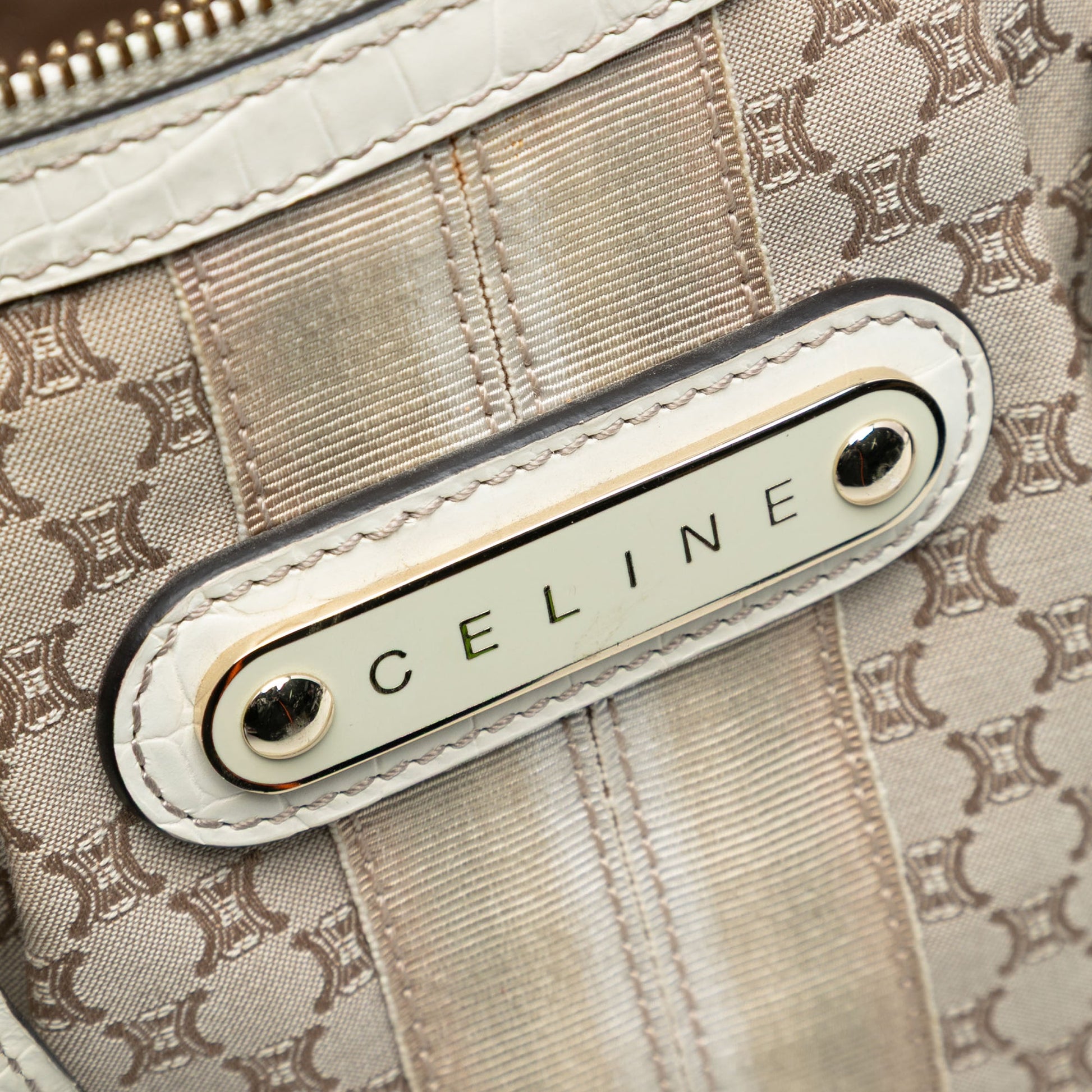 Celine Macadam Canvas Handbag