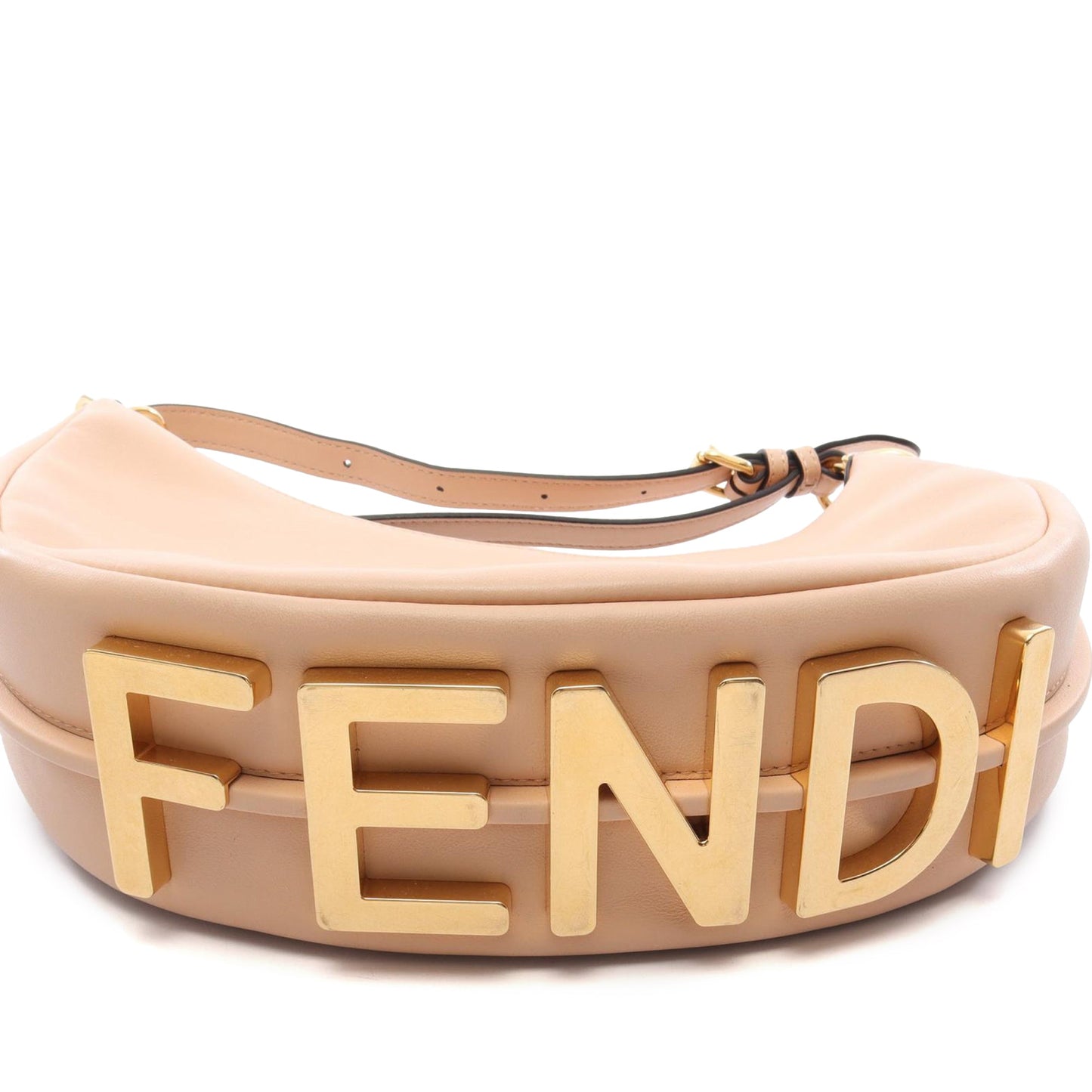 Fendi Small Leather Fendigraphy Hobo