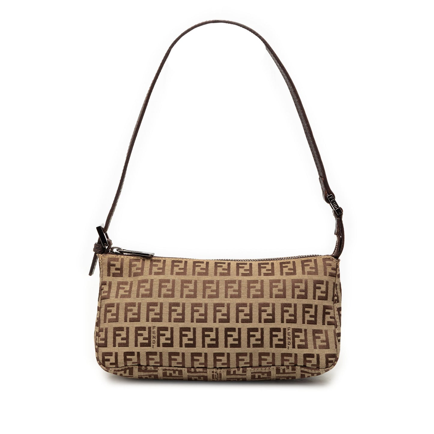 Fendi Mini Zucchino Canvas Shoulder Bag