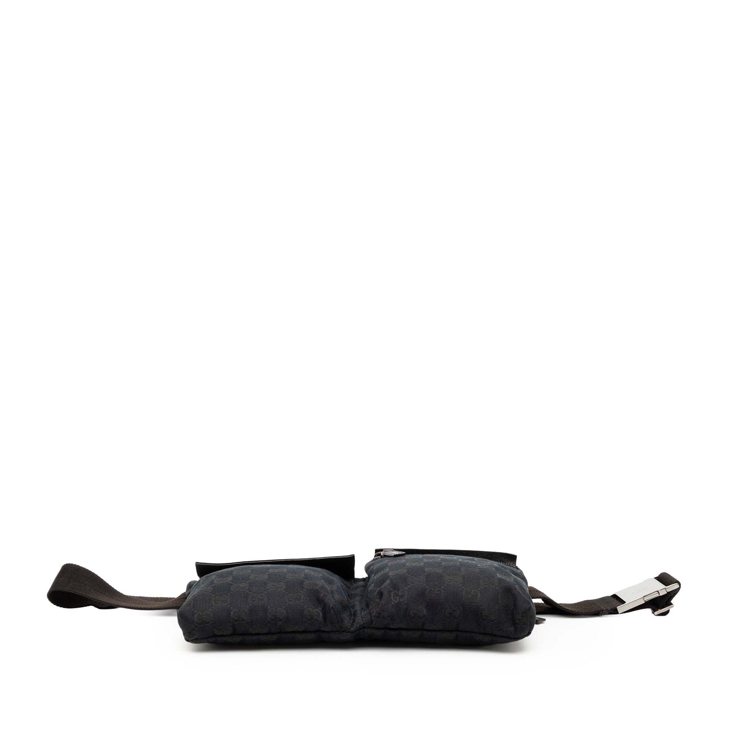 Gucci GG Canvas Double Pocket Belt Bag