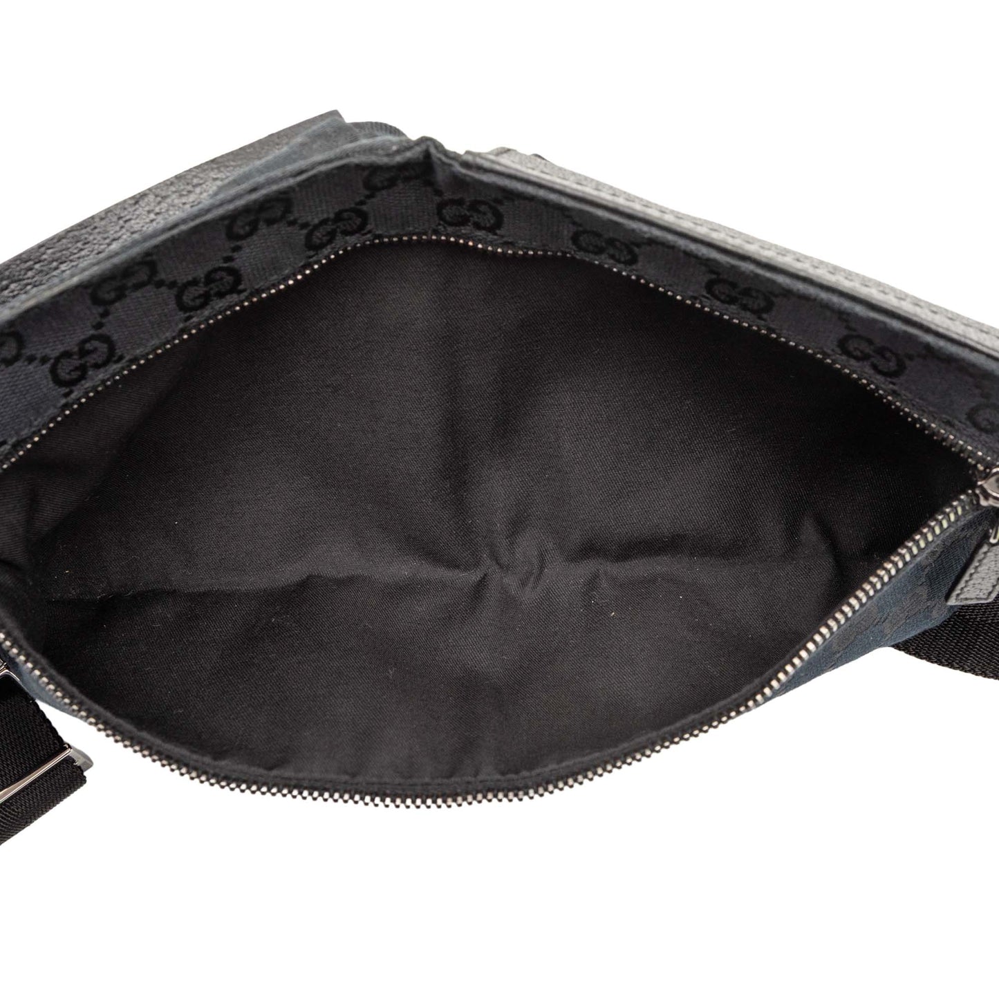 Gucci GG Canvas Double Pocket Belt Bag
