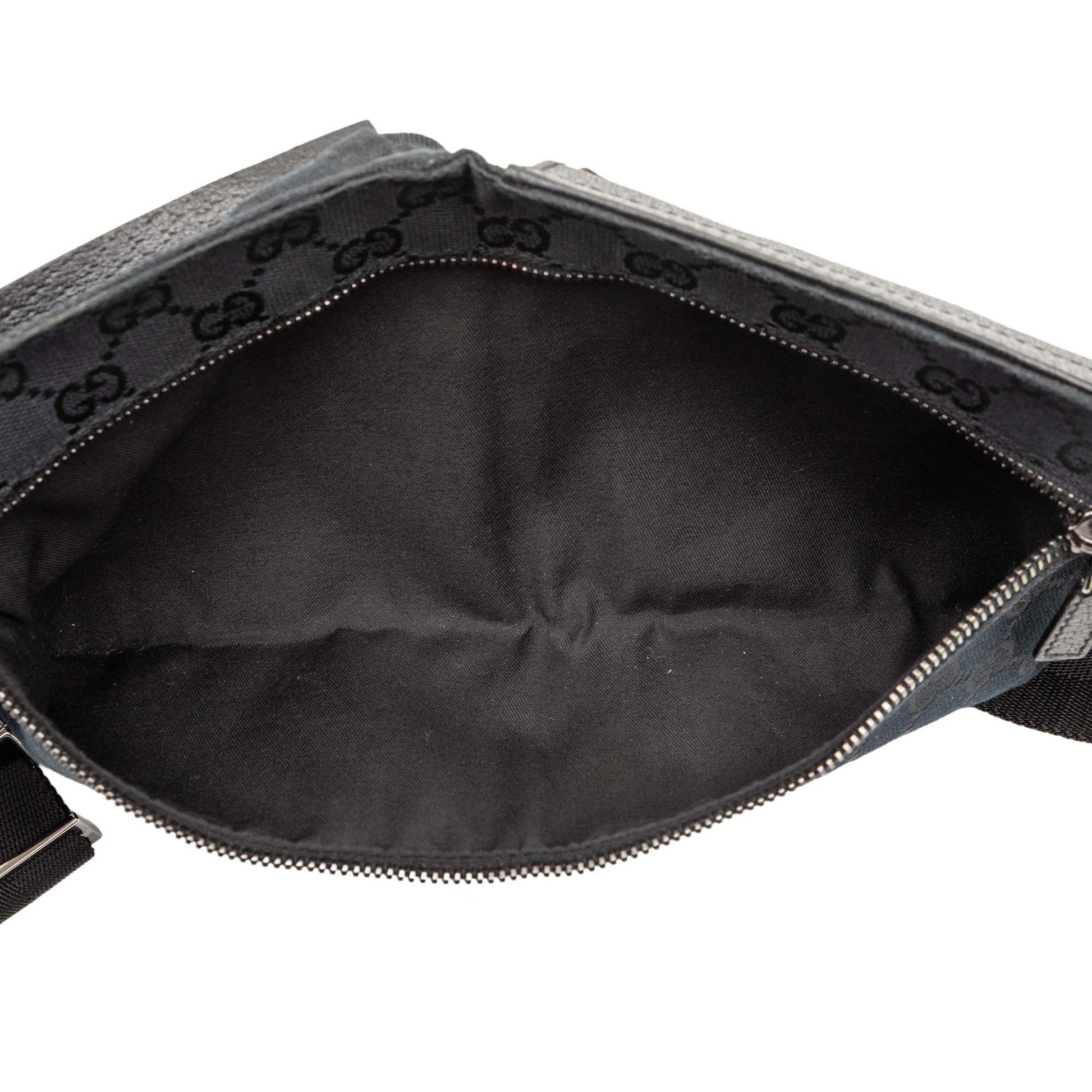 Gucci GG Canvas Double Pocket Belt Bag