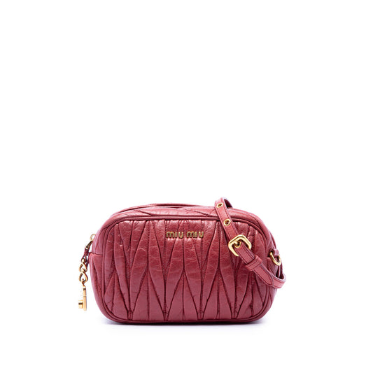 Miu Miu Matelasse Nappa Camera Bag