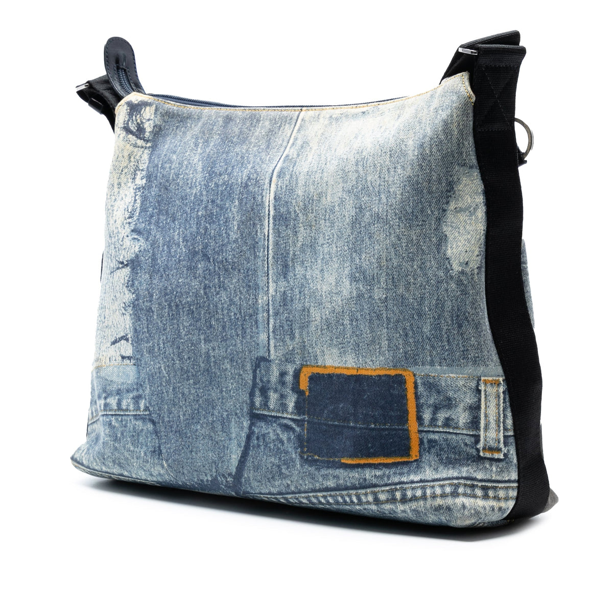 Dior Printed Denim Speedway Crossbody