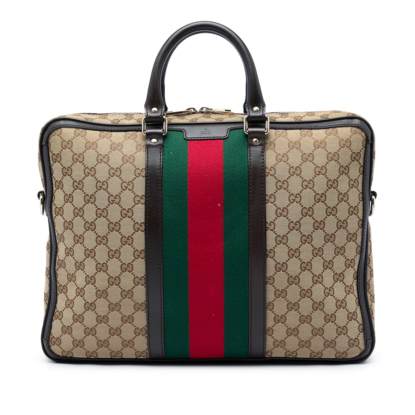 Gucci GG Canvas Web Briefcase