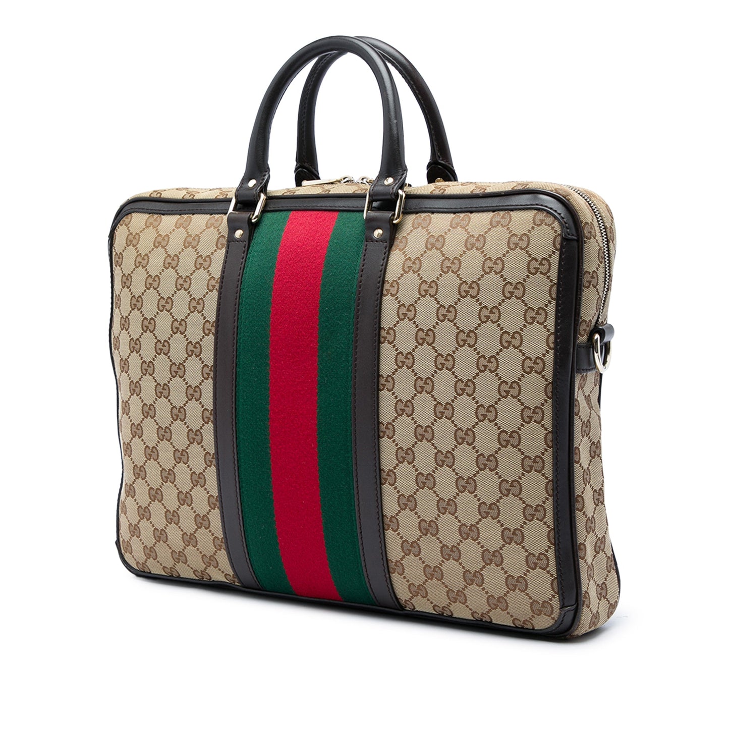 Gucci GG Canvas Web Briefcase