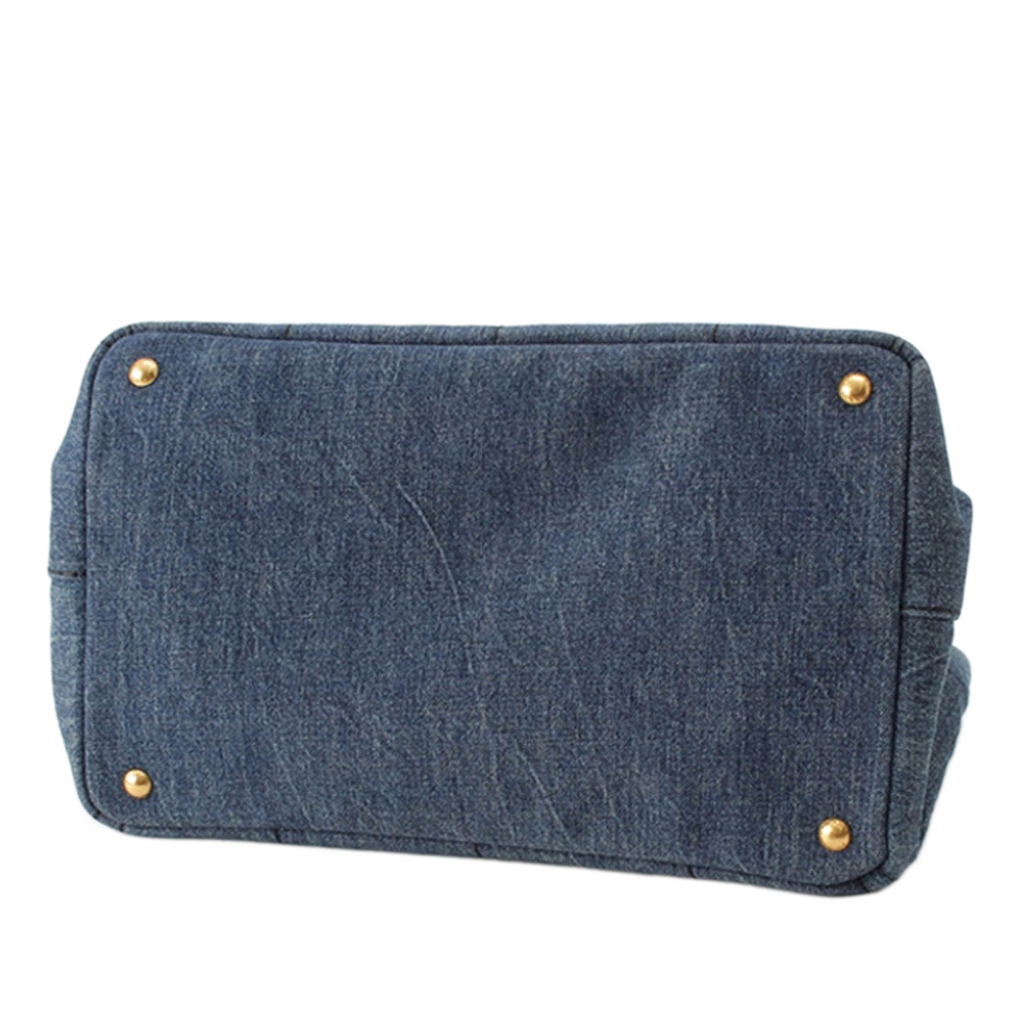 Prada Denim Canapa Logo Tote