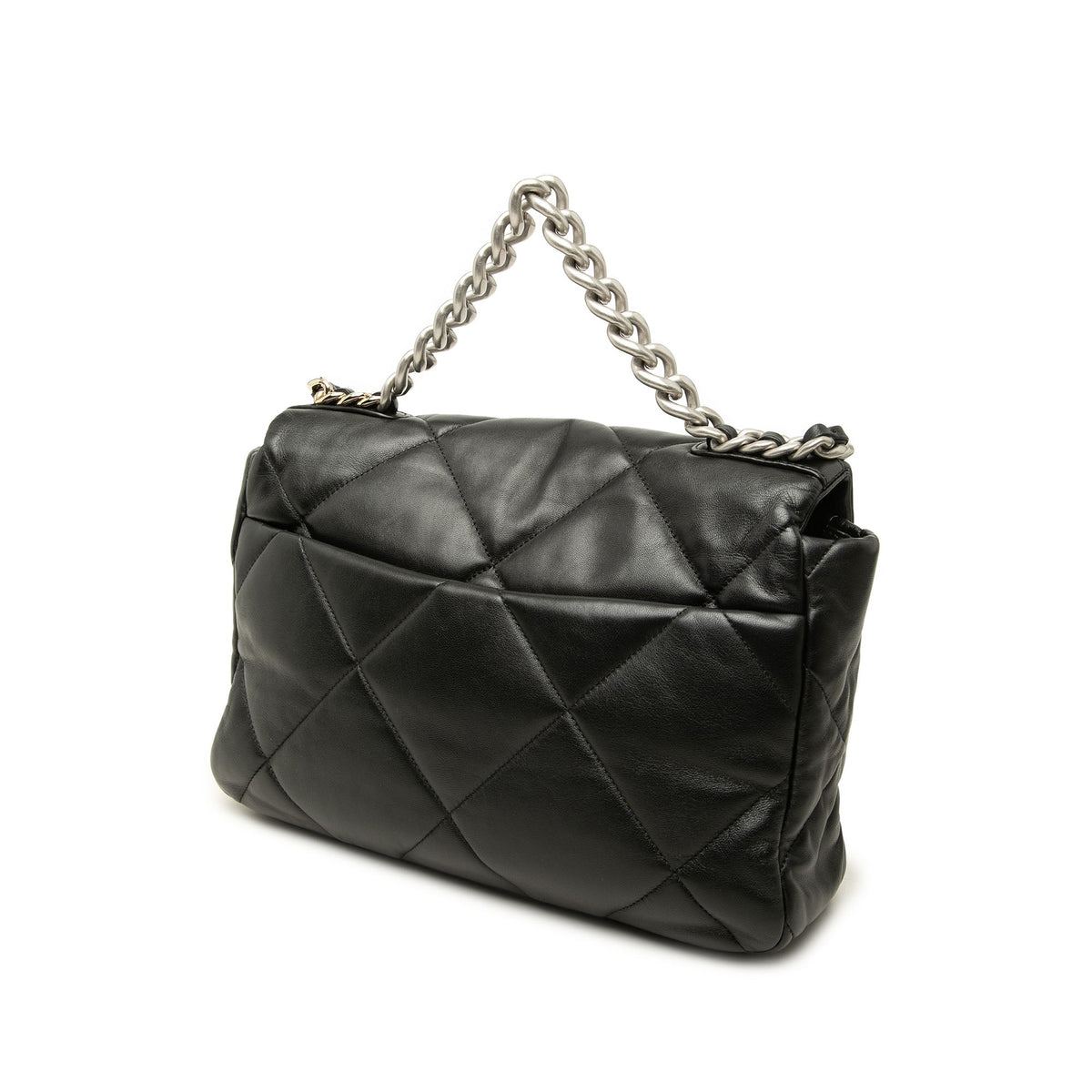 Chanel Large Lambskin 19 Flap — Black